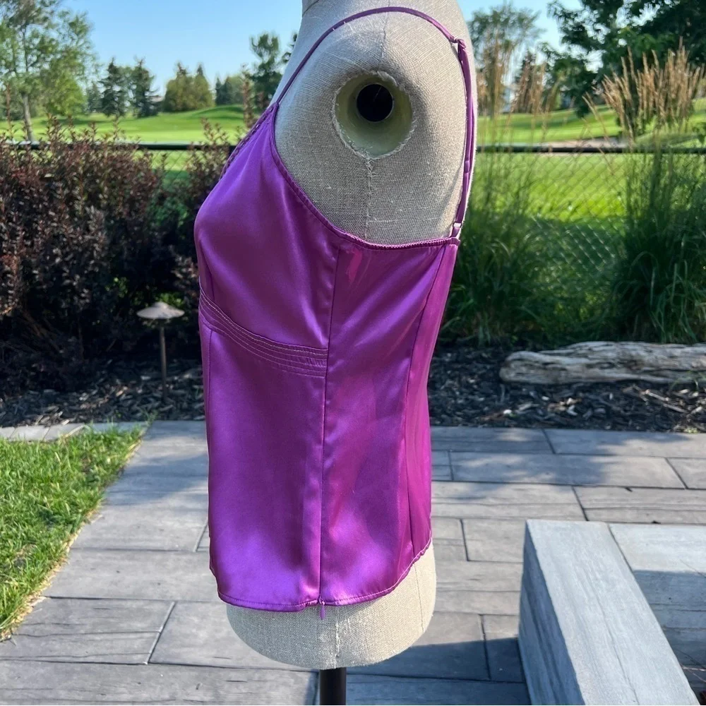 Esprit Purple Satin Tank Top - Picture 5 of 11